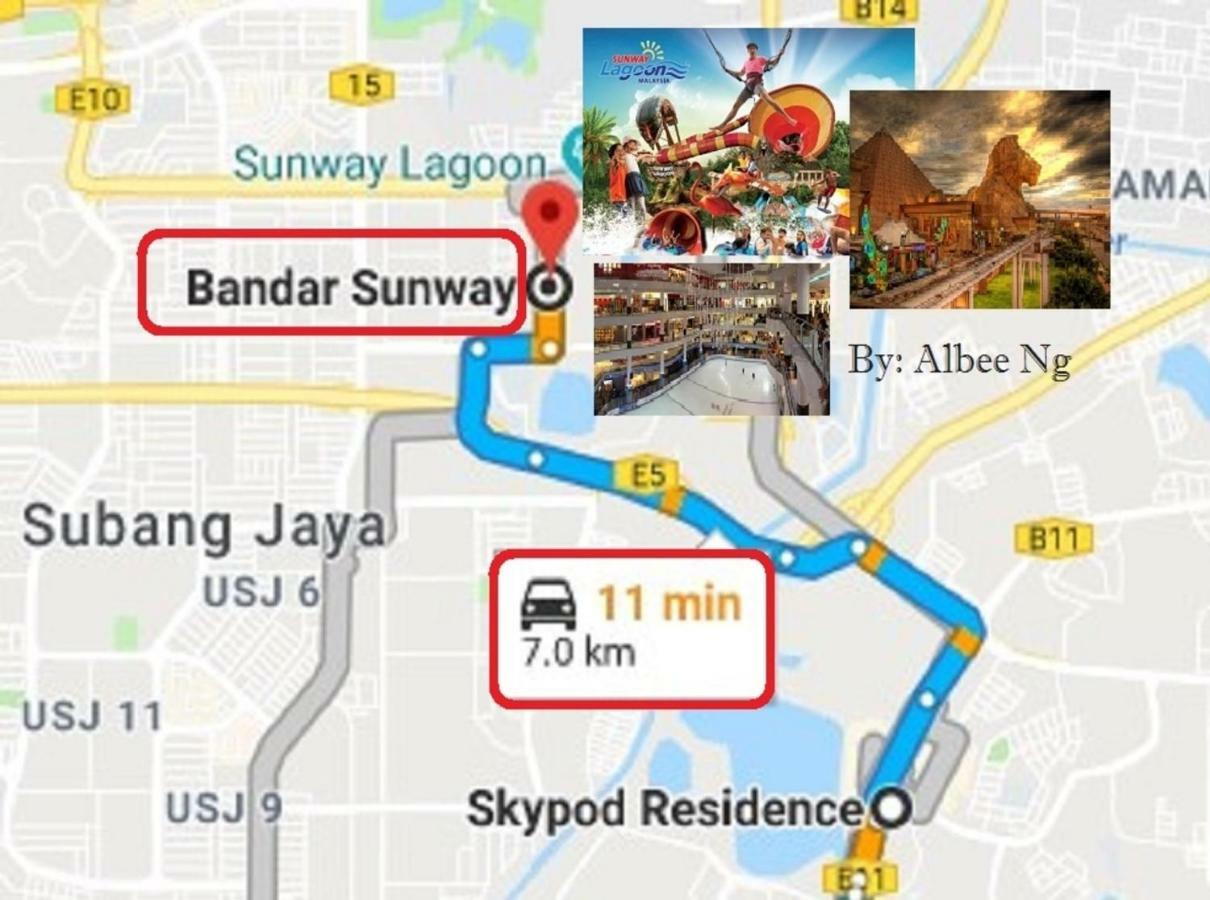 Puchong Skypod Residence, High Floor Balcony Unit, Walking Distance To Ioi Mall, 10Min Drive To Sunway מראה חיצוני תמונה